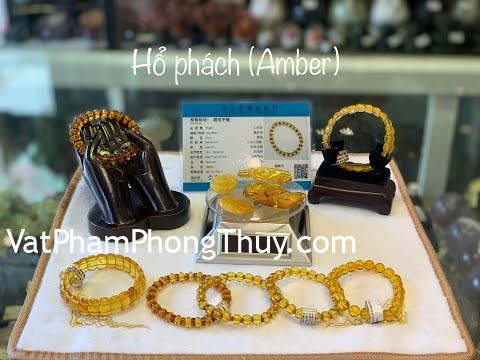 [Video] -Vật Phẩm phong thuỷ- Hổ phách lá bùa hộ mệnh cho sức khoẻ !!!