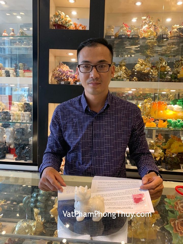 Anh Lương-Khách hàng mua Tỳ hưu Bắc Kinh trắng chuẩn BKT-S.