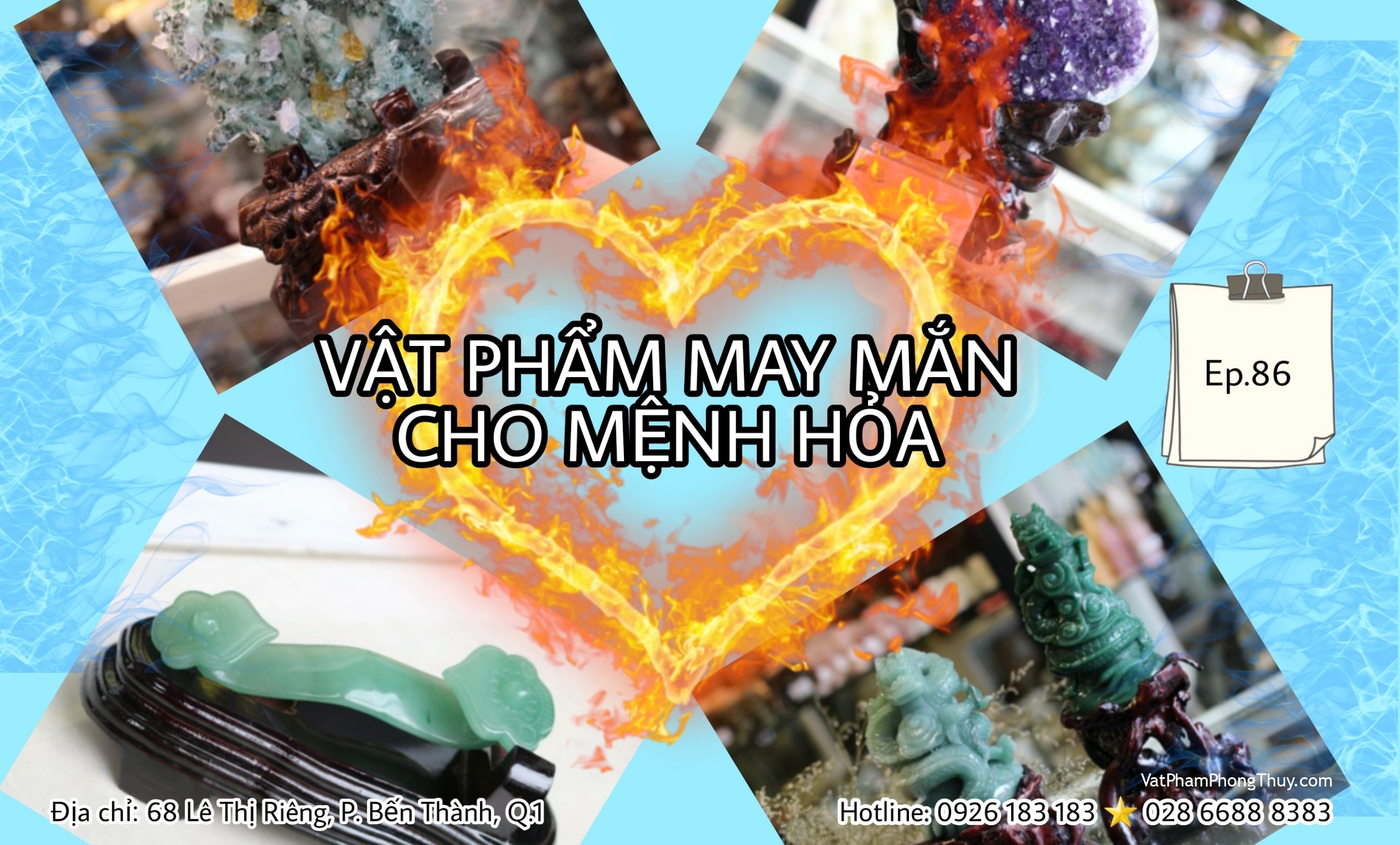 [Video] Ep86- Vật Phẩm Phong Thủy đặt bàn làm việc thu hút vận may và hóa giải xui rủi cho người mệnh Hỏa [Tỉ Tỉ Chuyện Phong Thủy]